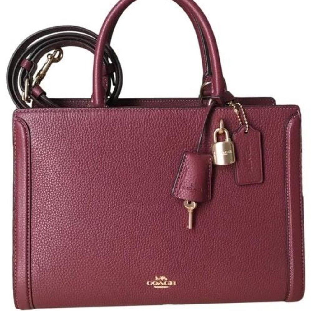 COACH Zoe Carryall Satchel in Wine